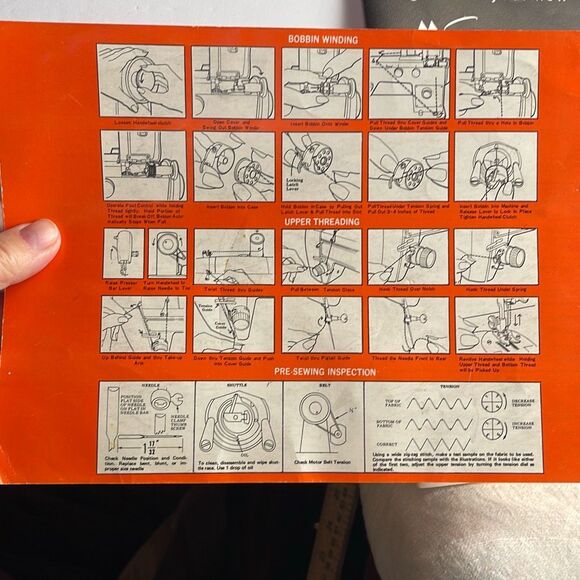 Vintage Wards Signature Sewing Machine extra parts, instruction book and quick s - Picture 13 of 13